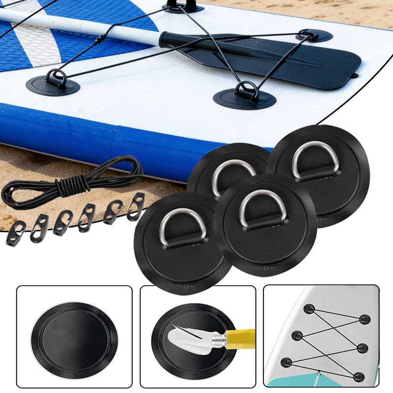 Fishing Kayak Rod Holder - 4 Buah 8Cm Patch D-ring Melingkar