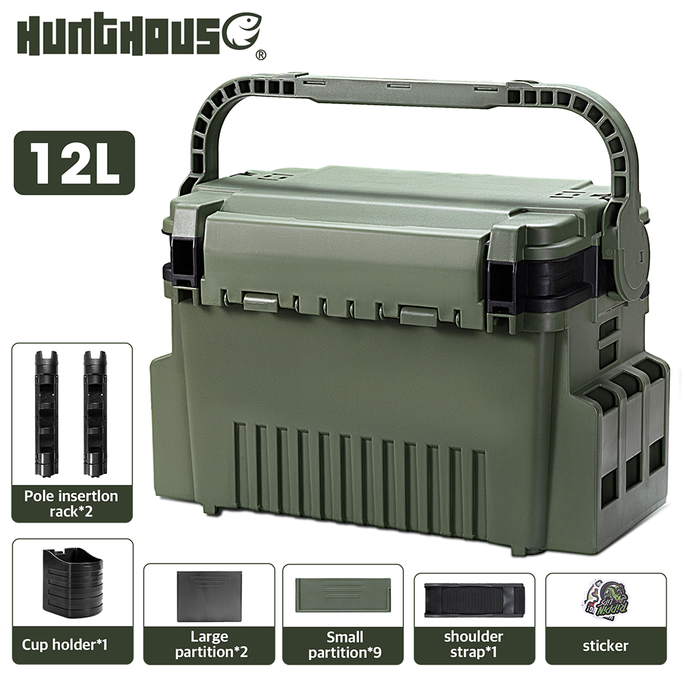 Kotak Peralatan Pancing Huntho - Fishing Kayak Crate ulasan dan harga